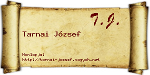 Tarnai József névjegykártya